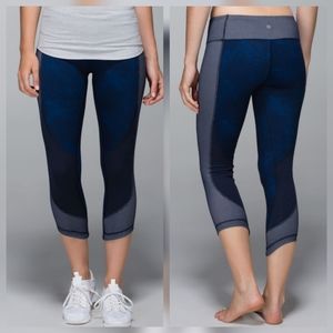 Lululemon Wunder Under Crop Sashiko Leggings